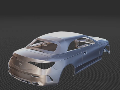 Mercedes-Benz CLE Cabriolet Body STL 3D Model