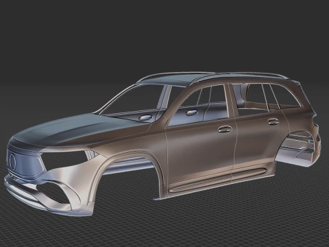 Mercedes-Benz EQB Body STL 3D Model