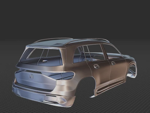 Mercedes-Benz EQB Body STL 3D Model