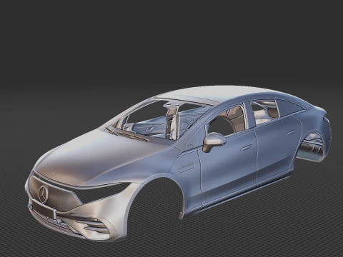 Mercedes-Benz EQS 2022 Body STL 3D Model