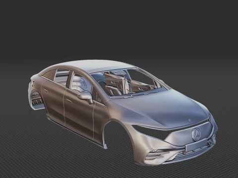 Mercedes-Benz EQS 2022 Body STL 3D Model