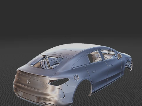 Mercedes-Benz EQS 2022 Body STL 3D Model