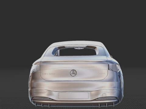Mercedes-Benz EQS 2022 Body STL 3D Model