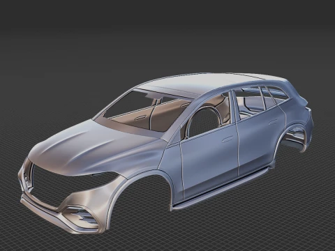 Mercedes-Benz EQS SUV 2023 Body STL 3D Model