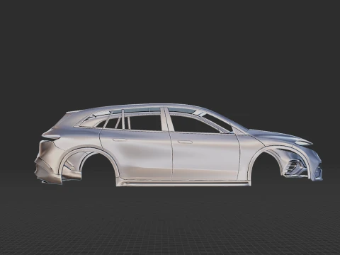 Mercedes-Benz EQS SUV 2023 Body STL 3D Model