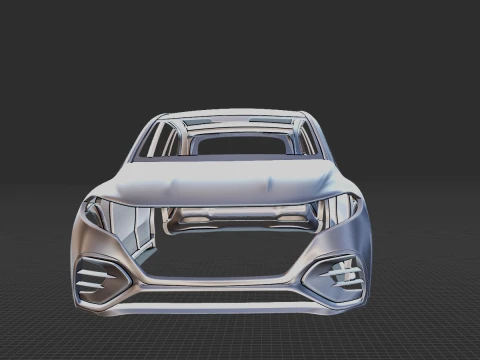 Mercedes-Benz EQS SUV 2023 Body STL 3D Model