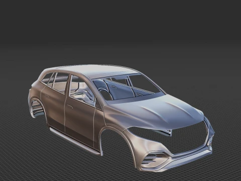 Mercedes-Benz EQS SUV 2023 Body STL 3D Model