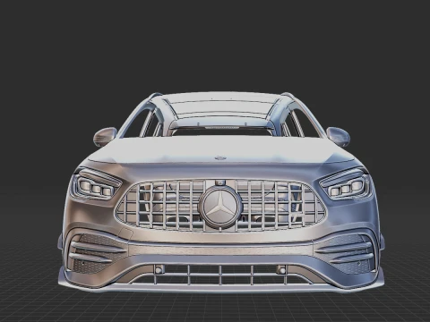 Mercedes-Benz GLA45 S AMG 2021 Body STL 3D Model