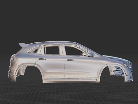 Mercedes-Benz GLA45 S AMG 2021 Body STL 3D Model