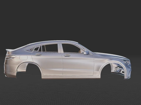 Mercedes-Benz GLC63 S AMG Coupe 2020 Body STL 3D Model