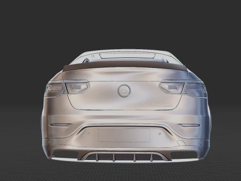 Mercedes-Benz GLC63 S AMG Coupe 2020 Body STL 3D Model