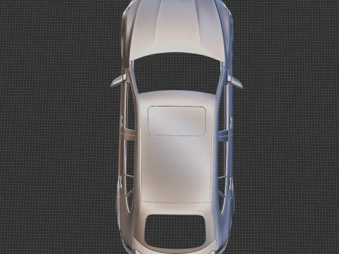 Mercedes-Benz GLC63 S AMG Coupe 2020 Body STL 3D Model