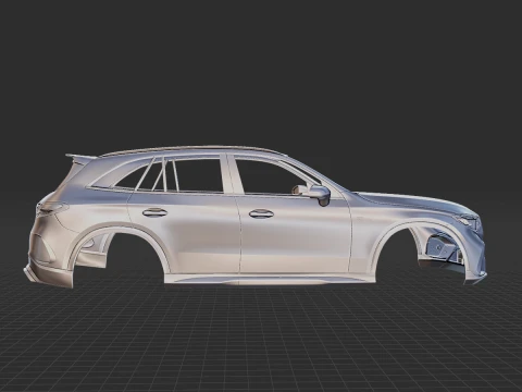 Mercedes-Benz GLC63 S AMG E Performance Body STL 3D Model