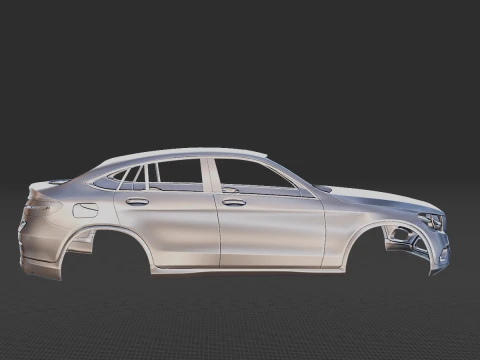 Mercedes-Benz GLC-Class Coupe 2019 Body STL 3D Model