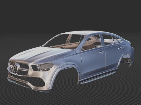 Mercedes-Benz GLE Coupe 2020 Body STL 3D Model