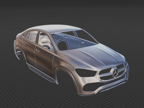 Mercedes-Benz GLE Coupe 2020 Body STL 3D Model