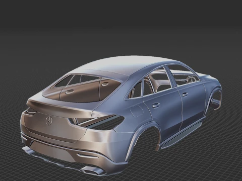 Mercedes-Benz GLE Coupe 2020 Body STL 3D Model