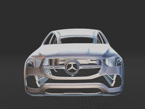 Mercedes-Benz GLE Coupe 2020 Body STL 3D Model
