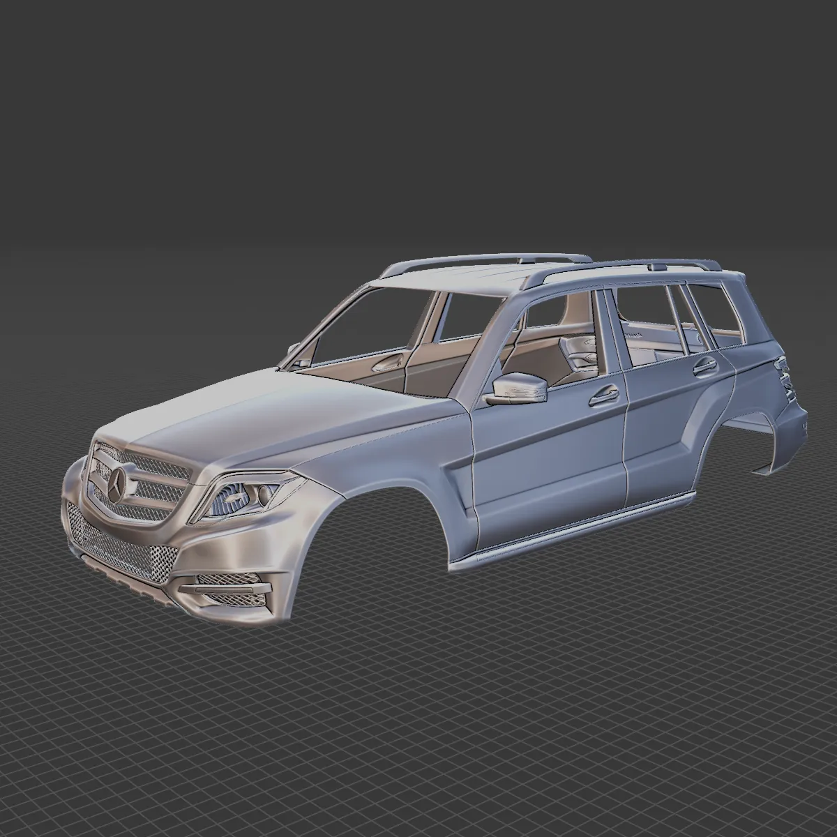 Mercedes-Benz GLK 350 SUV 2014 Body STL 3D Model .c4d .max .obj .3ds .fbx .stl .blend
