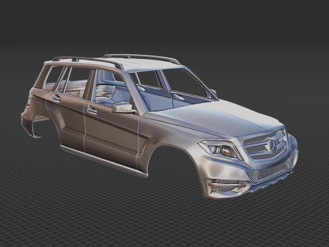 Mercedes-Benz GLK 350 SUV 2014 Body STL 3D Model