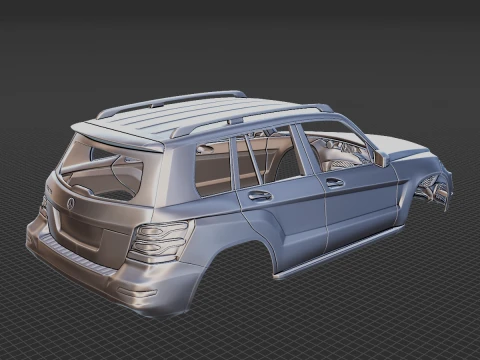 Mercedes-Benz GLK 350 SUV 2014 Body STL 3D Model