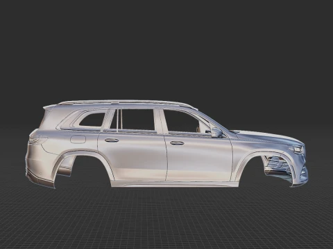Mercedes-Benz GLS 2020 Body STL 3D Model