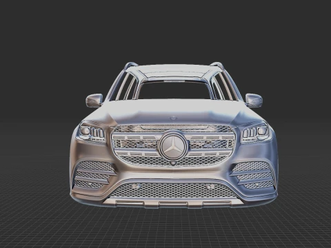 Mercedes-Benz GLS 2020 Body STL 3D Model
