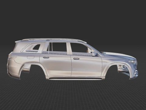 Mercedes-Benz GLS63 AMG 2021 Body STL 3D Model
