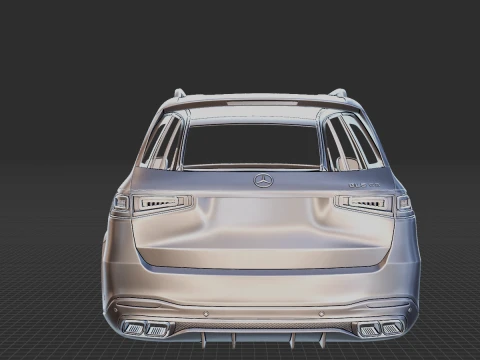 Mercedes-Benz GLS63 AMG 2021 Body STL 3D Model