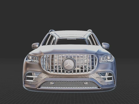 Mercedes-Benz GLS63 AMG 2021 Body STL 3D Model