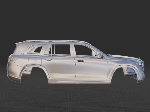 Mercedes-Benz GLS600 Maybach 2021 Body STL 3D Model