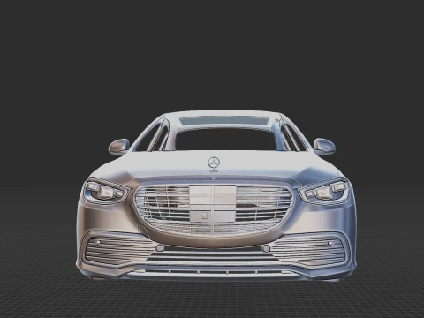 Mercedes-Benz S-Class 2021 Body STL 3D Model