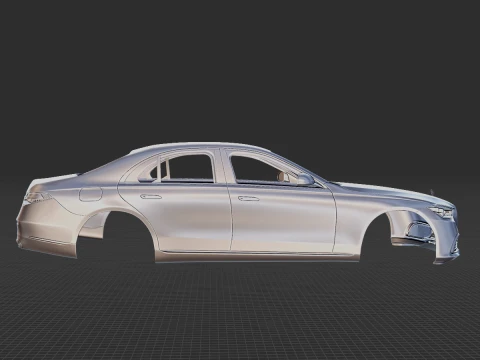 Mercedes-Benz S-Class 2021 Body STL 3D Model