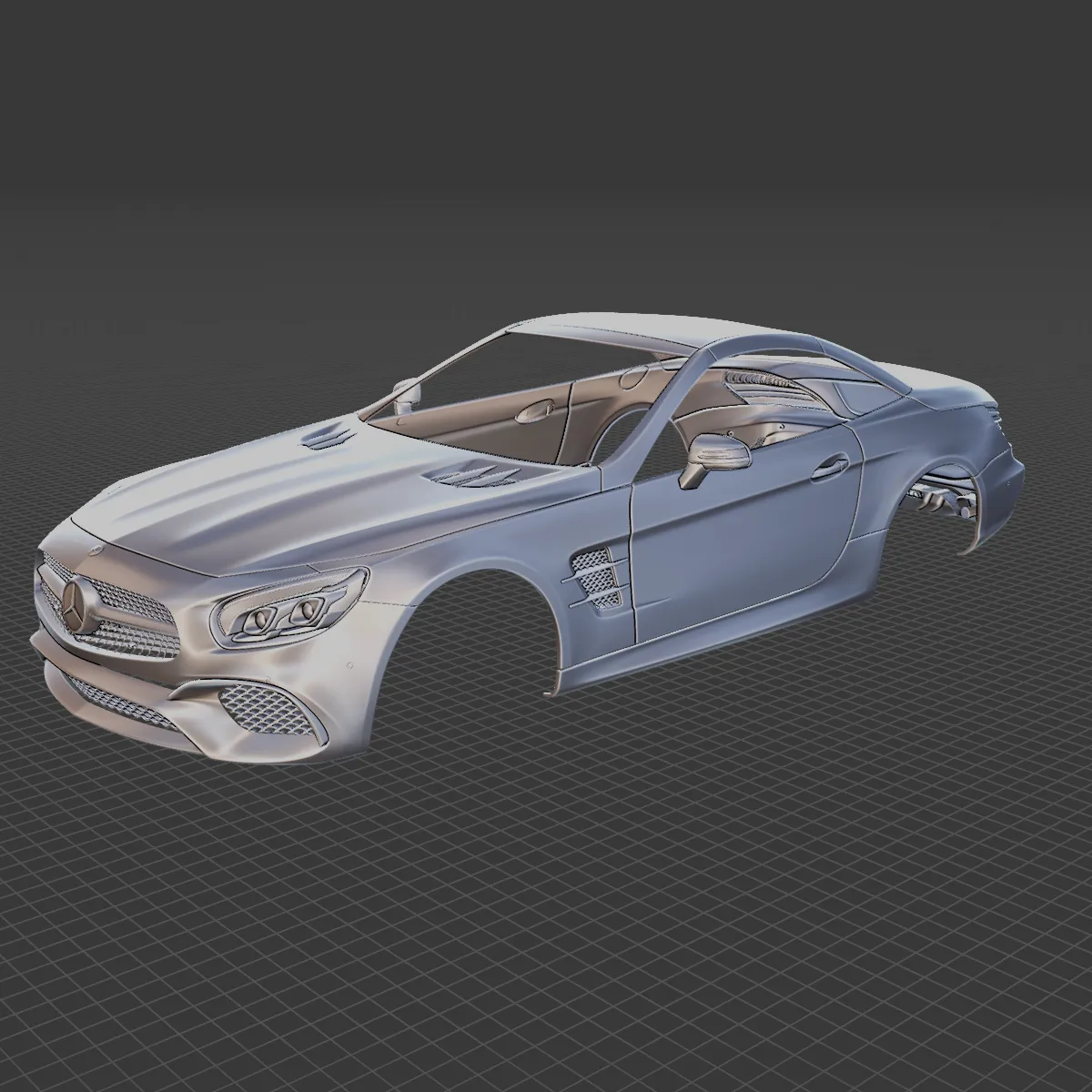 Mercedes-Benz SL-Class 2015 Body STL 3D Model .c4d .max .obj .3ds .fbx .stl .blend 