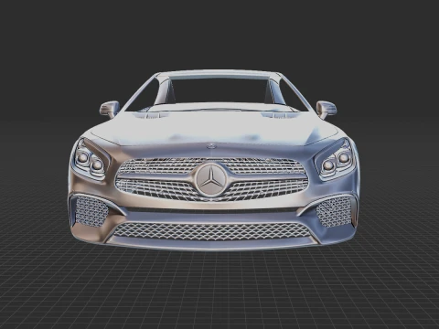 Mercedes-Benz SL-Class 2015 Body STL 3D Model