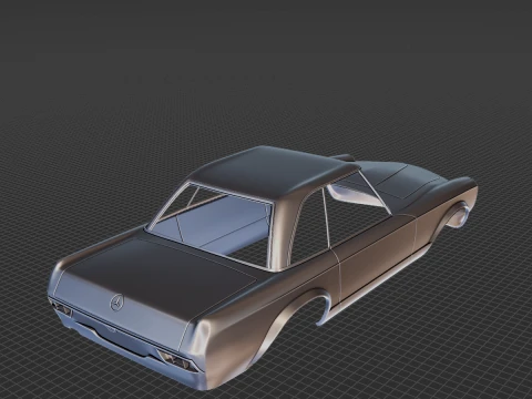 Mercedes-Benz SL-Class 1963 Body STL 3D Model