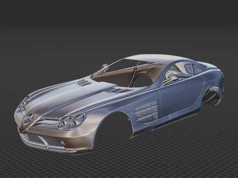 Mercedes-Benz SLR McLaren Body STL 3D Model