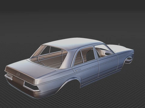 Mercedes-Benz W123 Sedan 1975 Body STL 3D Model