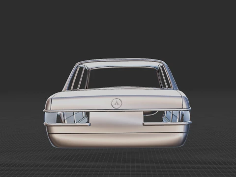 Mercedes-Benz W123 Sedan 1975 Body STL 3D Model