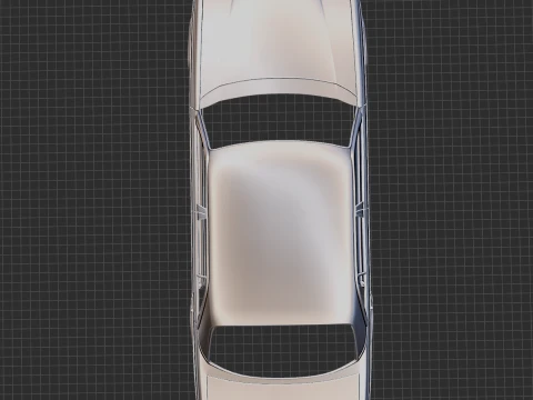 Mercedes-Benz W123 Sedan 1975 Body STL 3D Model