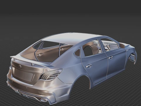 MG 6 2021 Body STL 3D Model