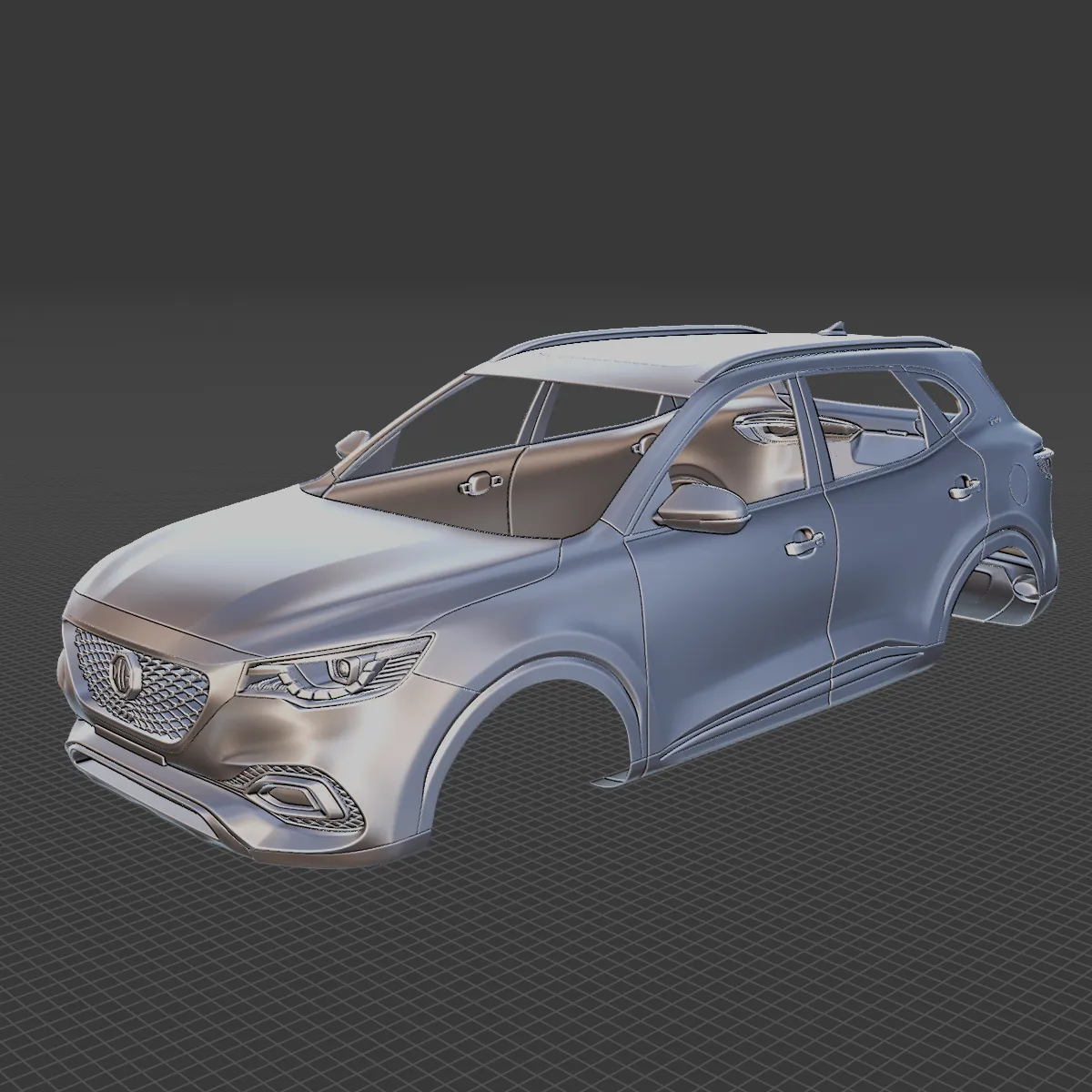 MG HS 2021 Body STL 3D Model .c4d .max .obj .3ds .fbx .stl .blend 