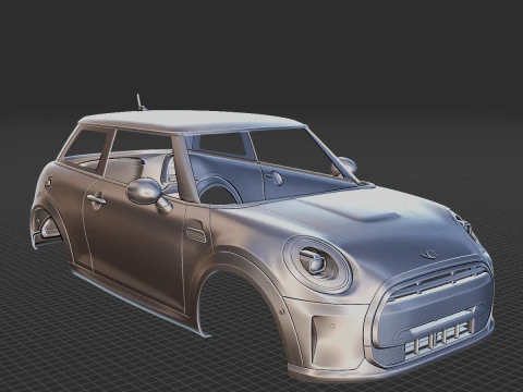 Mini 3-Door 2022 Body STL 3D Model