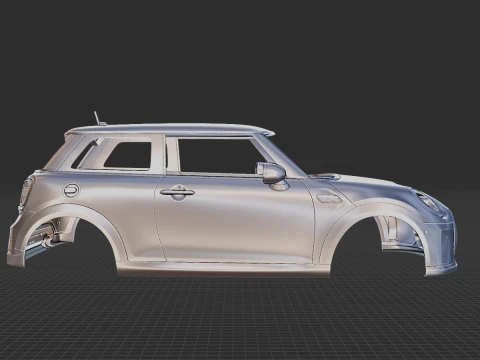 Mini 3-Door 2022 Body STL 3D Model