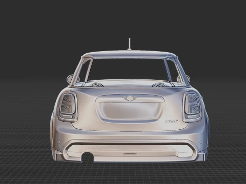 Mini 3-Door 2022 Body STL 3D Model