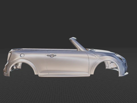 Mini JCW Convertible 2022 Body STL 3D Model