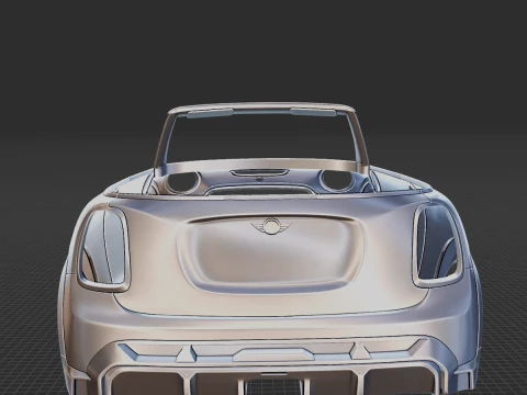 Mini JCW Convertible 2022 Body STL 3D Model
