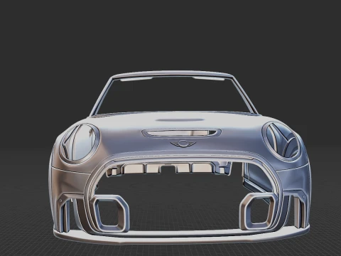 Mini JCW Convertible 2022 Body STL 3D Model