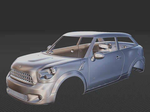 Mini Paceman ALL4 2014 Body STL 3D Model