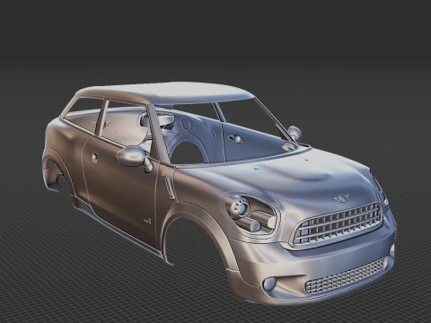 Mini Paceman ALL4 2014 Body STL 3D Model